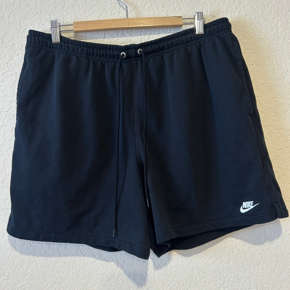 Nike Mens Shorts XL Black Sportswear Club Fleece French Terry FN3520-010 - Picture 1 of 8